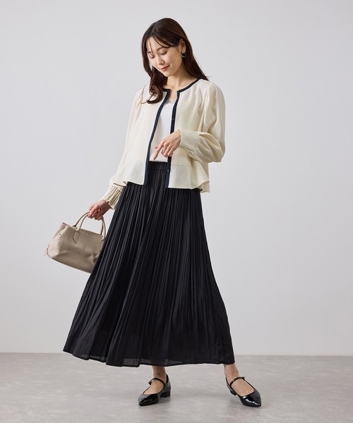 ROPE' PICNIC(ロペピクニック)の「ジャケットみたいに着られるブラウス(シャツ/ブラウス・レディース・ネイビー/サックスブルー/ホワイト系その他/ホワイト・FREE)」の13枚目の写真