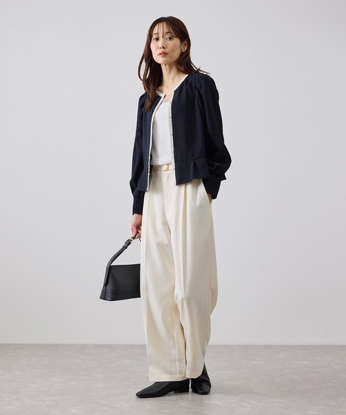 ROPE' PICNIC(ロペピクニック)の「ジャケットみたいに着られるブラウス(シャツ/ブラウス・レディース・ネイビー/サックスブルー/ホワイト系その他/ホワイト・FREE)」の19枚目の写真