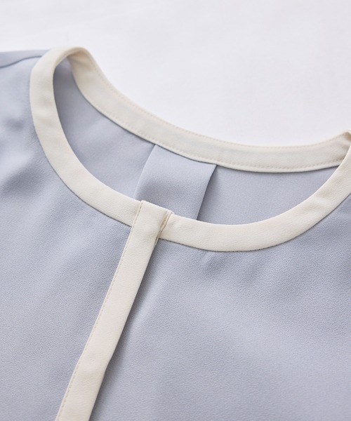 ROPE' PICNIC(ロペピクニック)の「ジャケットみたいに着られるブラウス(シャツ/ブラウス・レディース・ネイビー/サックスブルー/ホワイト系その他/ホワイト・FREE)」の11枚目の写真