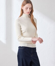 【WEB・一部店舗限定】リアリブニットタートルネックプルオーバー