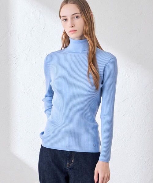 MACKINTOSH LONDON(マッキントッシュ ロンドン)の「【WEB・一部店舗限定】リアリブニットタートルネックプルオーバー(ニット/セーター・レディース・ブラウン系その他2/ブルー系その他2/ブラック/グレー系その他/オフホワイト・40/38)」の5枚目の写真