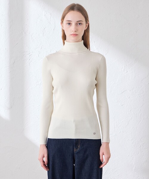 MACKINTOSH LONDON(マッキントッシュ ロンドン)の「【WEB・一部店舗限定】リアリブニットタートルネックプルオーバー(ニット/セーター・レディース・ブラウン系その他2/ブルー系その他2/ブラック/グレー系その他/オフホワイト・40/38)」の18枚目の写真