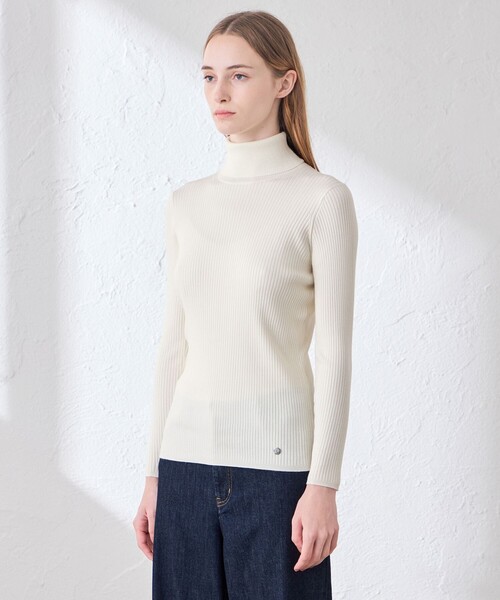 MACKINTOSH LONDON(マッキントッシュ ロンドン)の「【WEB・一部店舗限定】リアリブニットタートルネックプルオーバー(ニット/セーター・レディース・ブラウン系その他2/ブルー系その他2/ブラック/グレー系その他/オフホワイト・40/38)」の19枚目の写真