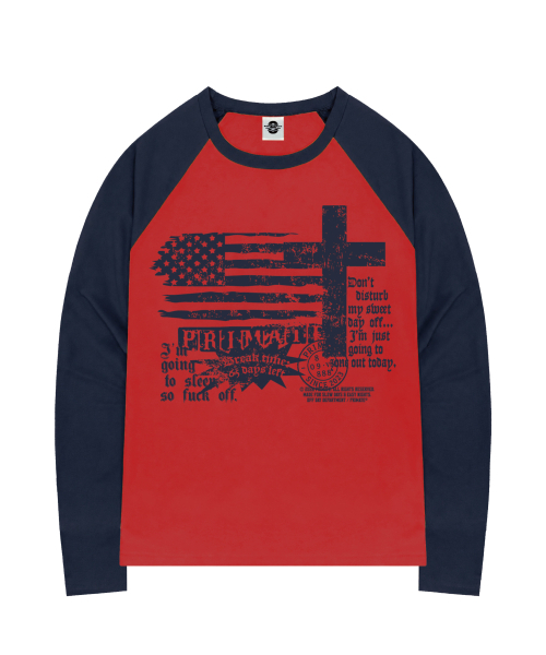 PRIMATE(プライメイト)の「DISTURB オーバーサイズ ビビッドラグラン ロングスリーブ 4色展開(Tシャツ/カットソー・レディース・ネイビー/ピンク/レッド/イエロー・1/2)」の6枚目の写真