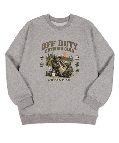 BEMIGHTY(ビーマイティー)の「OFF DUTY オーバーサイズ 裏毛スウェットシャツ ダークグレー(スウェット・メンズ・その他・MEDIUM/LARGE/X-LARGE/XX-LARGE)」の2枚目の写真