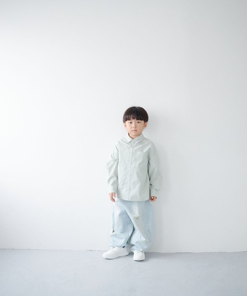 LOWRYS FARM（ローリーズファーム）の「コタットシャツ  1063353（Tシャツ/カットソー・キッズ・ベージュ/ブルー/グリーン・110cm/120cm/130cm/140cm/150cm）」の4枚目の写真