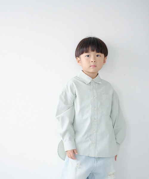 LOWRYS FARM（ローリーズファーム）の「コタットシャツ  1063353（Tシャツ/カットソー・キッズ・ベージュ/ブルー/グリーン・110cm/120cm/130cm/140cm/150cm）」の5枚目の写真