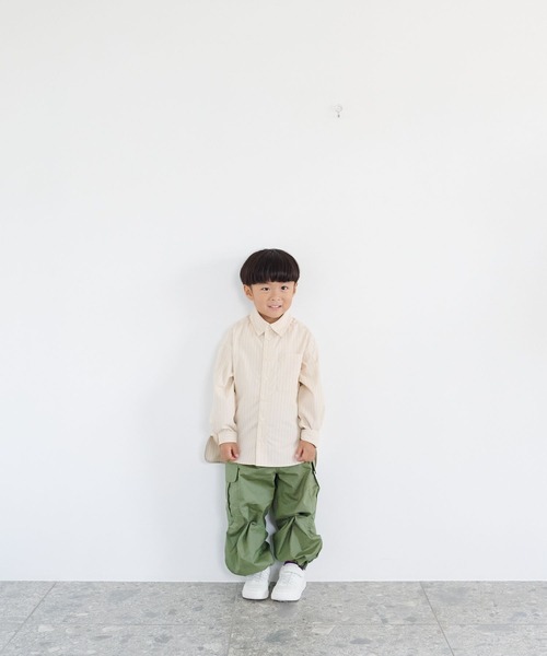 LOWRYS FARM（ローリーズファーム）の「コタットシャツ  1063353（Tシャツ/カットソー・キッズ・ベージュ/ブルー/グリーン・110cm/120cm/130cm/140cm/150cm）」の8枚目の写真
