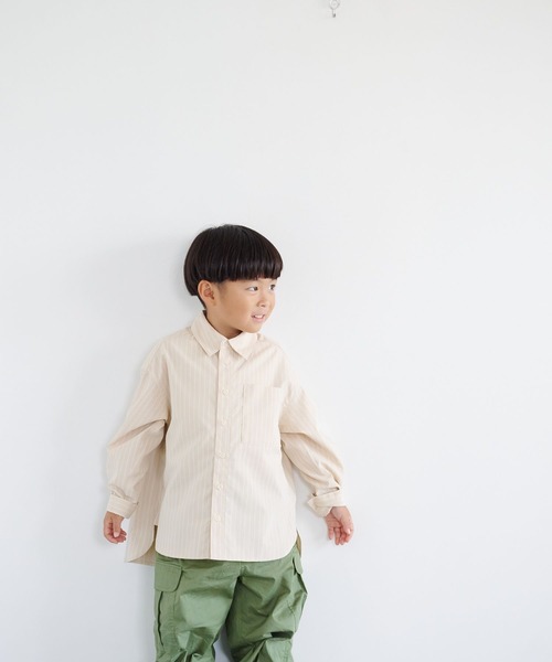 LOWRYS FARM（ローリーズファーム）の「コタットシャツ  1063353（Tシャツ/カットソー・キッズ・ベージュ/ブルー/グリーン・110cm/120cm/130cm/140cm/150cm）」の9枚目の写真