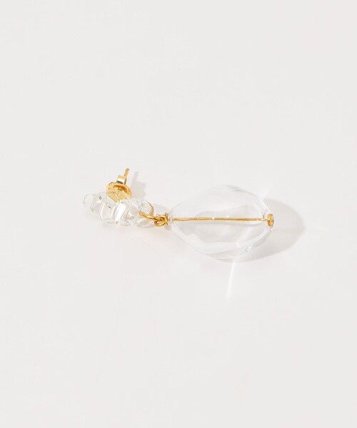 LEVENS(レヴェンス)の「LEVENS JEWELS MINI BUBBLE ピアス(ピアス(両耳用)・レディース・ダークブラウン/クリア・FREE)」の4枚目の写真