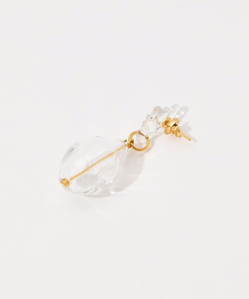 LEVENS(レヴェンス)の「LEVENS JEWELS MINI BUBBLE ピアス(ピアス(両耳用)・レディース・ダークブラウン/クリア・FREE)」の5枚目の写真