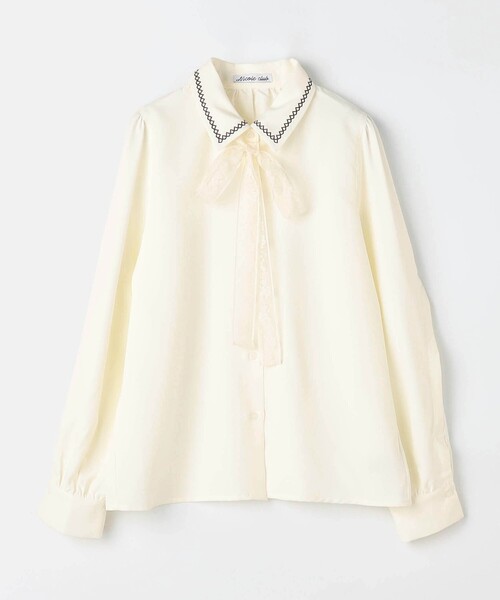 NICOLE CLUB(ニコル クラブ)の「レースリボンブラウス(シャツ/ブラウス・レディース・ブラウン/オフホワイト/サックスブルー・M)」の16枚目の写真