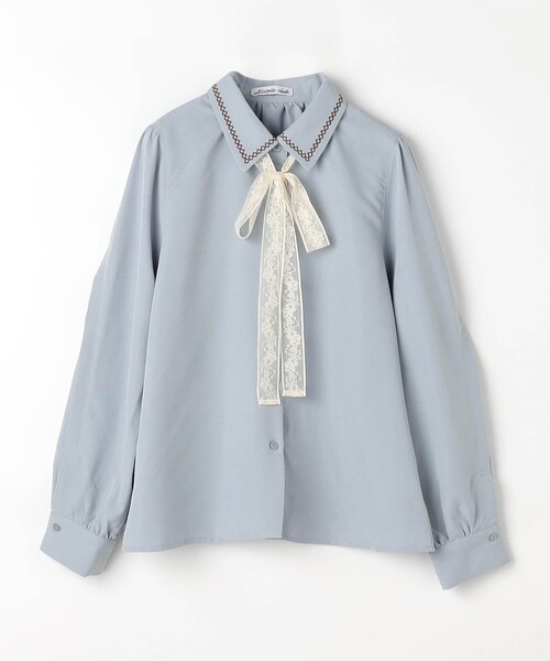 NICOLE CLUB(ニコル クラブ)の「レースリボンブラウス(シャツ/ブラウス・レディース・ブラウン/オフホワイト/サックスブルー・M)」の17枚目の写真