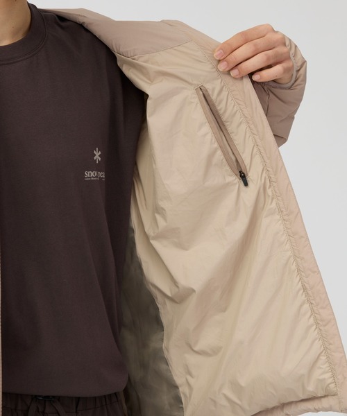 Snow Peak（スノーピーク）の「Snow Peak / Middler Down Collarless Jacket ミドラーダウン ノーカラージャケット（ダウンジャケット/コート・メンズ・ブラウン/チャコール/ブルー・XL/L/M/S）」の8枚目の写真