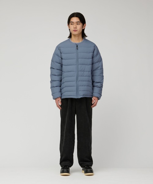 Snow Peak（スノーピーク）の「Snow Peak / Middler Down Collarless Jacket ミドラーダウン ノーカラージャケット（ダウンジャケット/コート・メンズ・ブラウン/チャコール/ブルー・XL/L/M/S）」の14枚目の写真