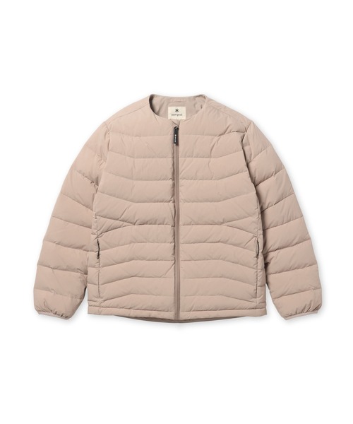 Snow Peak（スノーピーク）の「Snow Peak / Middler Down Collarless Jacket ミドラーダウン ノーカラージャケット（ダウンジャケット/コート・メンズ・ブラウン/チャコール/ブルー・XL/L/M/S）」の4枚目の写真