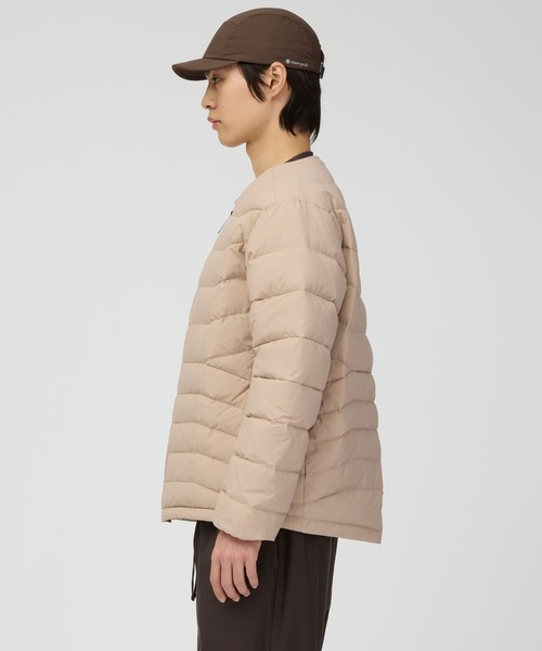 Snow Peak（スノーピーク）の「Snow Peak / Middler Down Collarless Jacket ミドラーダウン ノーカラージャケット（ダウンジャケット/コート・メンズ・ブラウン/チャコール/ブルー・XL/L/M/S）」の15枚目の写真