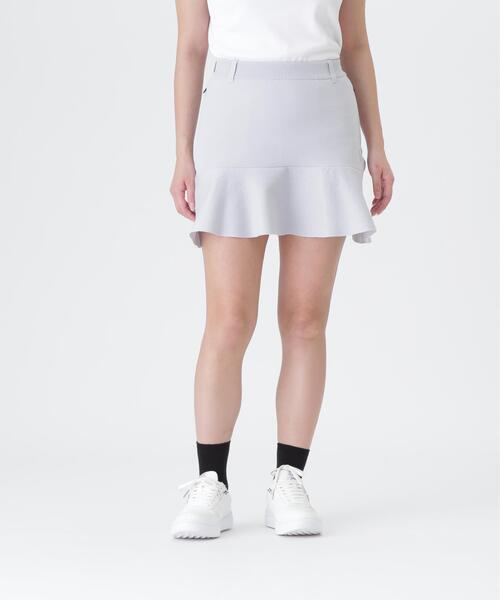 PEARLY GATES グレー スカート 16GメッシュWJQニットスカート (WOMENS)（スカート）｜PEARLY GATES