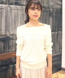 Spick & Span | C/AC オフショルダープルオーバー◆(ニット/セーター)