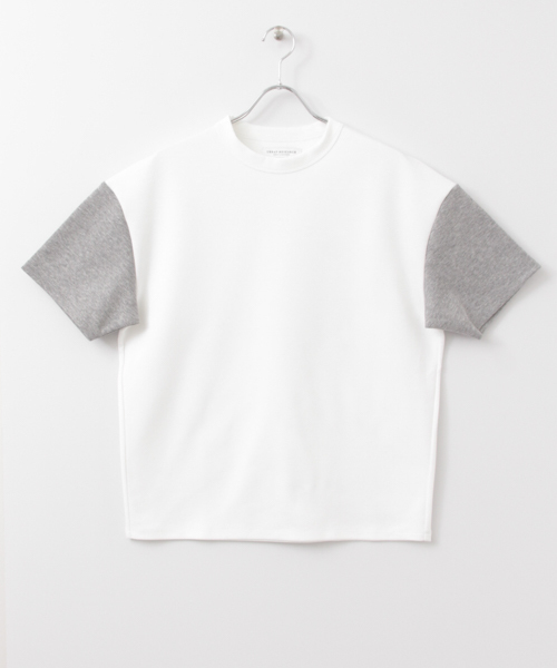 URBAN RESEARCH（アーバンリサーチ）の「ポンチバイカラールーズTシャツ（Tシャツ/カットソー・メンズ・ホワイト×グレー/ブラック系その他/ベージュ系その他/グレー×ホワイト・LARGE/MEDIUM）」の22枚目の写真