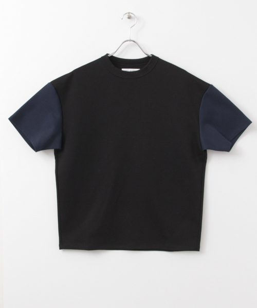 URBAN RESEARCH（アーバンリサーチ）の「ポンチバイカラールーズTシャツ（Tシャツ/カットソー・メンズ・ホワイト×グレー/ブラック系その他/ベージュ系その他/グレー×ホワイト・LARGE/MEDIUM）」の14枚目の写真