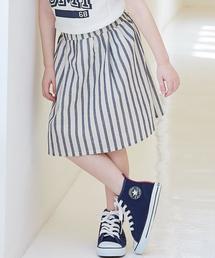 green label relaxing | 【KIDS】ダンガリー/ストライプ タックスカート(スカート)