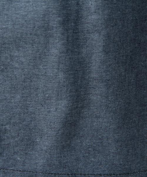 green label relaxing（グリーンレーベルリラクシング）の「【KIDS】ダンガリー/ストライプ タックスカート◆（スカート・キッズ・ネイビー/ホワイト・105cm/115cm/125cm/135cm/95cm）」の3枚目の写真