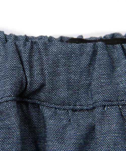 green label relaxing（グリーンレーベルリラクシング）の「【KIDS】ダンガリー/ストライプ タックスカート◆（スカート・キッズ・ネイビー/ホワイト・105cm/115cm/125cm/135cm/95cm）」の4枚目の写真