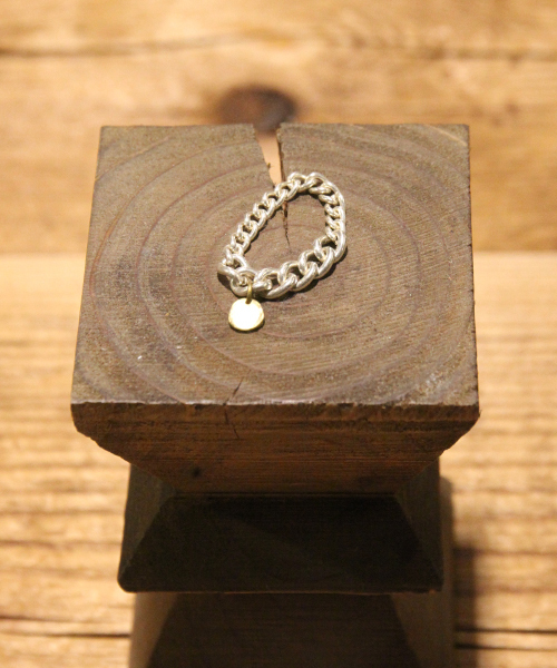 amp japan（アンプジャパン）の「Gradation Chain  Ring(グラデーション チェーン リング)（リング・メンズ・シルバー・17号/14号）」の3枚目の写真