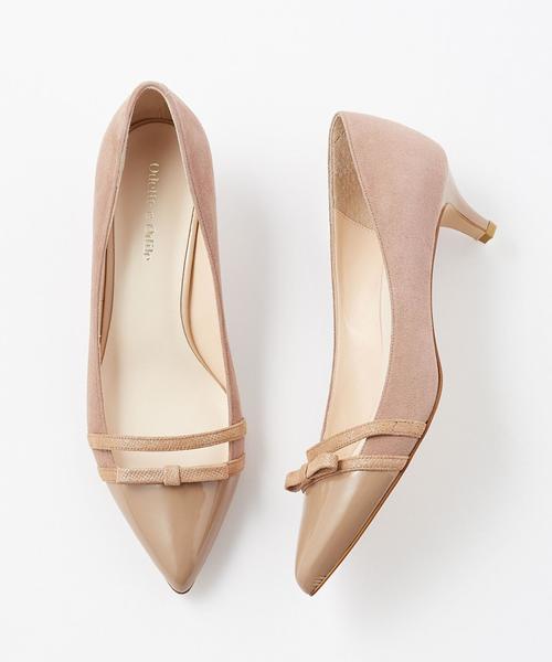 ODETTE E ODILE（オデットエオディール）の「OFD 2ラインリボン パンプス45（パンプス・レディース・ベージュ/ブラック/その他1・24cm/23cm/22.5cm/23.5cm/22cm/24.5cm）」の3枚目の写真