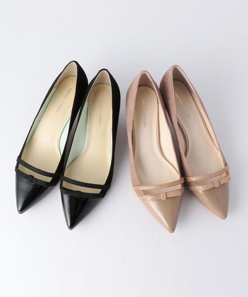 ODETTE E ODILE（オデットエオディール）の「OFD 2ラインリボン パンプス45（パンプス・レディース・ベージュ/ブラック/その他1・24cm/23cm/22.5cm/23.5cm/22cm/24.5cm）」の11枚目の写真