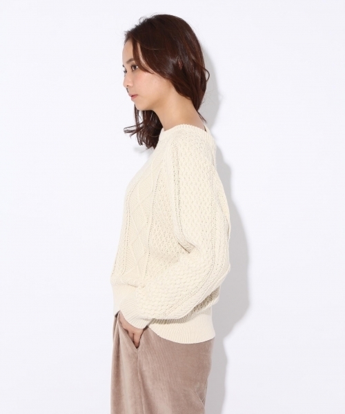 niko and...(ニコアンド)の「ケーブルボートプルオーバー【niko and ...】(ニット/セーター・レディース・チャコール/ライトブルー/アイボリー・LARGE/MEDIUM)」の11枚目の写真