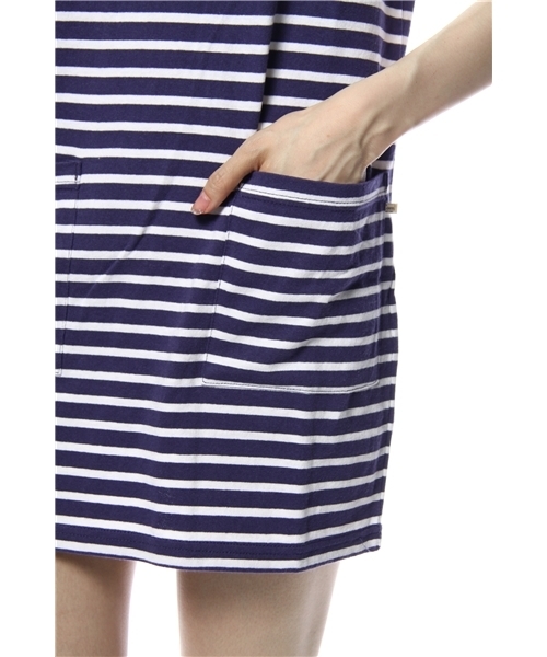 coen（コーエン）の「テンジクボーダーワンピースⅢ（ワンピース・レディース・ネイビー/ホワイト・MEDIUM/LARGE）」の8枚目の写真