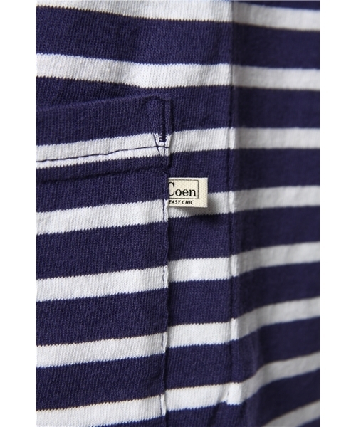 coen（コーエン）の「テンジクボーダーワンピースⅢ（ワンピース・レディース・ネイビー/ホワイト・MEDIUM/LARGE）」の9枚目の写真