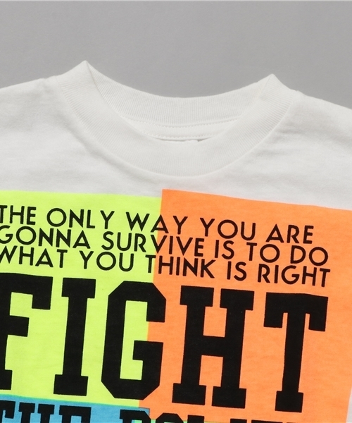 GROOVY COLORS（グルービーカラーズ）の「ＦＩＧＨＴ　ＴＨＥ　ＰＯＷＥＲ　ＢＩＧ　Ｔシャツ（Tシャツ/カットソー・キッズ・ホワイト/グレー・130/120/140/90/100/110）」の10枚目の写真