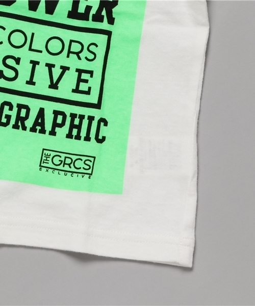 GROOVY COLORS（グルービーカラーズ）の「ＦＩＧＨＴ　ＴＨＥ　ＰＯＷＥＲ　ＢＩＧ　Ｔシャツ（Tシャツ/カットソー・キッズ・ホワイト/グレー・130/120/140/90/100/110）」の4枚目の写真