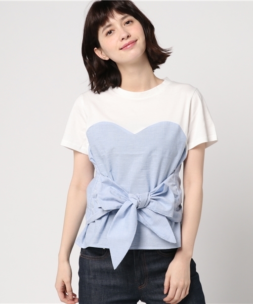 Heather（ヘザー）の「イソザイ＊マエリボントップス　759632（Tシャツ/カットソー・レディース・ブルー系その他/ブラック/ピンク系その他・FREE）」の13枚目の写真