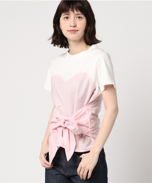 Heather（ヘザー）の「イソザイ＊マエリボントップス　759632（Tシャツ/カットソー・レディース・ブルー系その他/ブラック/ピンク系その他・FREE）」の14枚目の写真