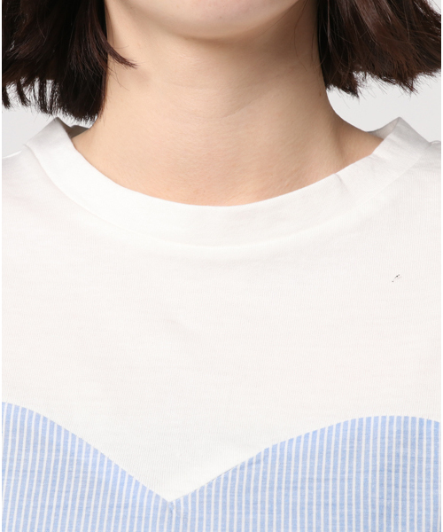 Heather（ヘザー）の「イソザイ＊マエリボントップス　759632（Tシャツ/カットソー・レディース・ブルー系その他/ブラック/ピンク系その他・FREE）」の5枚目の写真