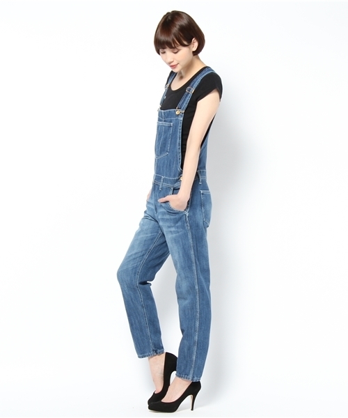 CIAOPANIC TYPY（チャオパニックティピー）の「甘織デニム8分丈サロペット（サロペット/オーバーオール・レディース・ブルー/インディゴブルー・FREE）」の10枚目の写真