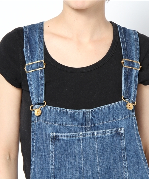 CIAOPANIC TYPY（チャオパニックティピー）の「甘織デニム8分丈サロペット（サロペット/オーバーオール・レディース・ブルー/インディゴブルー・FREE）」の8枚目の写真