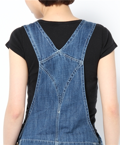 CIAOPANIC TYPY（チャオパニックティピー）の「甘織デニム8分丈サロペット（サロペット/オーバーオール・レディース・ブルー/インディゴブルー・FREE）」の4枚目の写真