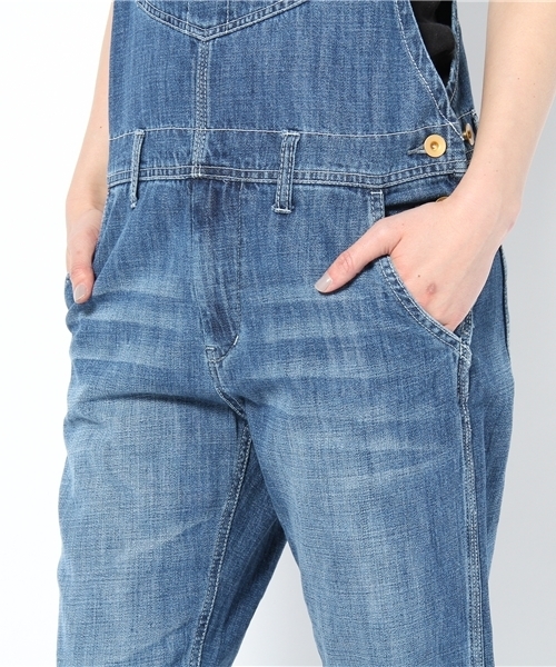 CIAOPANIC TYPY（チャオパニックティピー）の「甘織デニム8分丈サロペット（サロペット/オーバーオール・レディース・ブルー/インディゴブルー・FREE）」の9枚目の写真