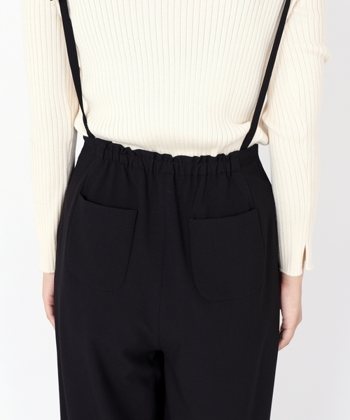 Khaju（カージュ）の「Khaju:リボンサスペンダー2WAYパンツ17FW ２（その他パンツ・レディース・ブラック/ライトグレー/ダークラベンダー・ONE SIZE）」の8枚目の写真