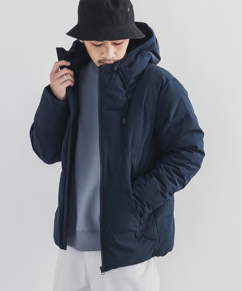 Rocky Monroe（ロッキーモンロー）の「【防風 撥水 止水ZIP】ストレッチ エコダウンジャケット（ダウンジャケット/コート・メンズ・ワイン/ネイビー/ブラック/チャコール/ベージュ・L/LL/M）」の5枚目の写真