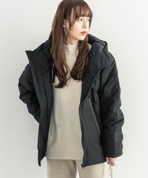 【防風 撥水 止水ZIP】ストレッチ エコダウンジャケット