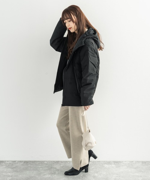 Rocky Monroe（ロッキーモンロー）の「【防風 撥水 止水ZIP】ストレッチ エコダウンジャケット（ダウンジャケット/コート・メンズ・ワイン/ネイビー/ブラック/チャコール/ベージュ・L/LL/M）」の14枚目の写真