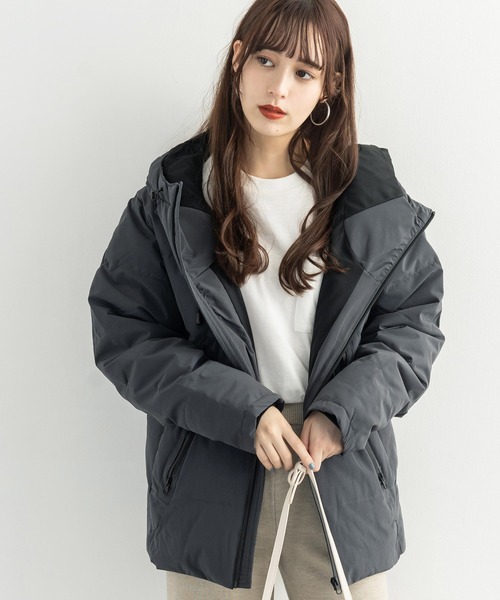 Rocky Monroe（ロッキーモンロー）の「【防風 撥水 止水ZIP】ストレッチ エコダウンジャケット（ダウンジャケット/コート・メンズ・ワイン/ネイビー/ブラック/チャコール/ベージュ・L/LL/M）」の12枚目の写真