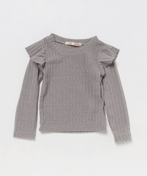 KOBE LETTUCE(コウベレタス)の「★キッズ★グッと女の子らしくなれちゃう♪【KIDS】選べる2タイプ★フリルリブニットソー(ニット/セーター・キッズ・ホワイト系その他/ピンク系その他/グレー系その他/ホワイト系その他2/ピンク系その他2/グレー系その他2・90/100/110)」の3枚目の写真