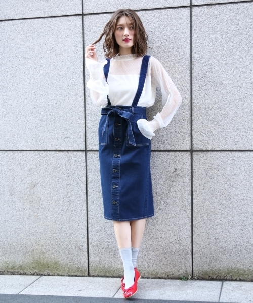 Heather(ヘザー)の「サスツキ/マルチWAYタイトスカート 783140(スカート・レディース・ブルー/ネイビー/ベージュ/チェック/ベージュ系その他・S/M/SMALL/MEDIUM)」の11枚目の写真